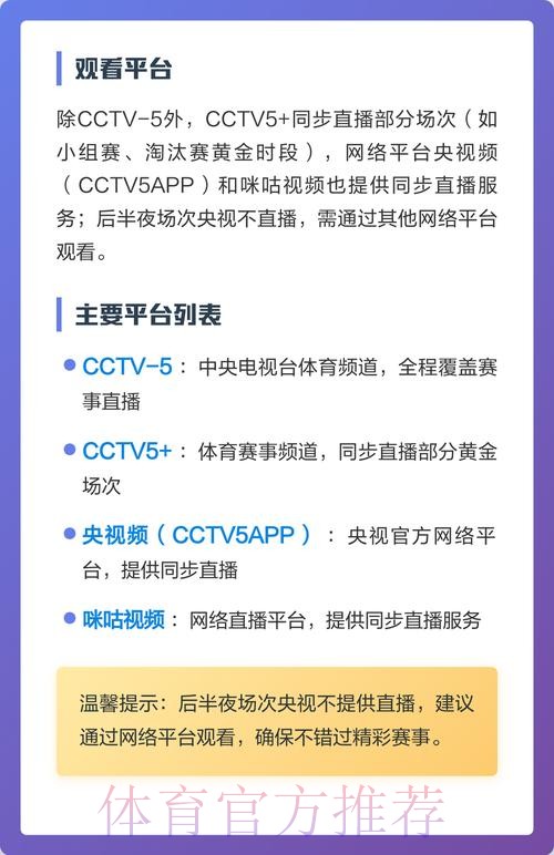 世界杯直播平台最新排行榜与精选推荐网址